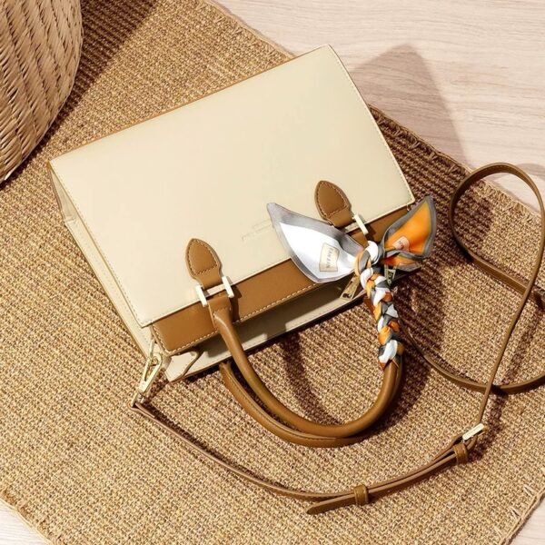Two-Tone Elegant Handbag - Image 3